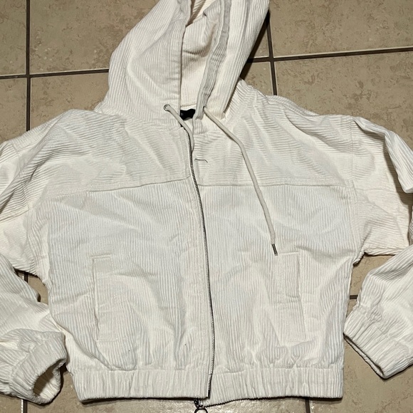 Forever 21 Cream Ribbed Jacket - Picture 1 of 4